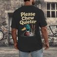 Please Chew Quieter Introvert Duck Lover Men's Back Print T-Shirt Please Chew Quieter Introvert Duck Lover Men's Back Print T-Shirt