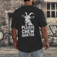 Please Chew Quieter Introvert Quietness Silence Lover Men's Back Print T-Shirt Please Chew Quieter Introvert Quietness Silence Lover Men's Back Print T-Shirt