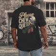 Please Chew Quieter Introverts Casual Everyday Men's Back Print T-Shirt