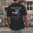 Podiatrist Established 2018 Med School Graduation Shirt Men's Back Print T-Shirt