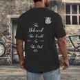 Police Academy Graduation She Believed She Could So She Did Men's Back Print T-Shirt