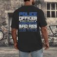 Police Officer Saying Academy Graduation Women Men Men's Back Print T-Shirt