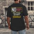 Political Science Major Student Shirt Graduation Men's Back Print T-Shirt