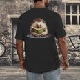 Porcupine Reading Book Hedgehog Book Lover Men's Back Print T-Shirt