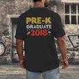 Pre-K Graduate Grad 2018 Graduation Shirt Men's Back Print T-Shirt