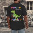 Pre k Graduation We Are Done Class 2023 Pre-k Dinosaur Boys Men's Back Print T-Shirt