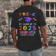 Pre-k Graduation Pre Kindergarten Class Of 2023 Boys Girls Men's Back Print T-Shirt