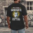 Pre K Graduation Shirts Shark Grad Toddler Men's Back Print T-Shirt