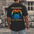 Pre-School Level Complete Graduation Video Gamer PreschoolMen's Back Print T-Shirt