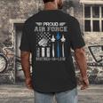 Proud Air Force Brother-In-Law US Air Force Graduation Men's Back Print T-Shirt