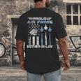 Proud Air Force Mother-In-Law US Air Force Graduation Men's Back Print T-Shirt