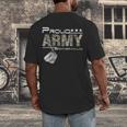 Proud Army Brother-In-Law US Army Graduation Brother-In-Law Men's Back Print T-Shirt