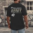 Proud Army Father-In-Law US Army Graduation Father-In-Law Men's Back Print T-Shirt