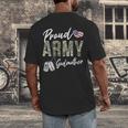 Proud Army Godmother Army Graduation Godmother US Army Men's Back Print T-Shirt