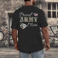 Proud Army Mom Army Graduation Military Mom T-Shirt Men's Back Print T-Shirt