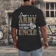 Proud Army National Guard Uncle National Guard Graduation Men's Back Print T-Shirt