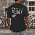 Proud Army Stepmom Army Graduation Stepmom US Army Stepmom Men's Back Print T-Shirt