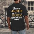 Proud Auntie Of 2022 Graduate Class 2022 Graduation Leopard Men's Back Print T-Shirt