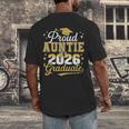 Proud Auntie Of a Class Of 2026 Graduate Senior Graduation Men's Back Print T-Shirt