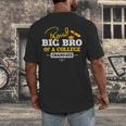 Proud Big Bro Of a College Graduate Graduation Grad Men's Back Print T-Shirt
