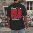 Proud Bonus Dad Of a Class Of 2025 Graduate Graduation Men's Back Print T-Shirt