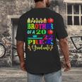 Proud Brother Of 2022 Pre K Graduate Graduation Men's Back Print T-Shirt
