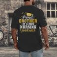 Proud Brother Class Of 2025 Nursing Graduate Graduation Men's Back Print T-Shirt