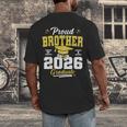 Proud Brother Of a Class Of 2026 Graduate Senior Graduation Men's Back Print T-Shirt