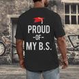 Proud Of My BS Graduation Bachelor's Degree T-Shirt Men's Back Print T-Shirt