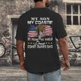 Proud Coast Guard Dad Coast Guard Graduation Dad Men's Back Print T-Shirt