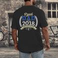 Proud Dad Of A 2018 Graduate Shirt Graduation Grad Men's Back Print T-Shirt