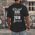 Proud Dad Of A 2018 Senior GraduationShirt Men's Back Print T-Shirt