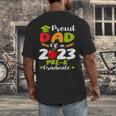 Proud Dad Of 2023 Pre K Graduate Graduation Men's Back Print T-Shirt