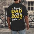Proud Dad Of A 2023 Senior Graduation Men's Back Print T-Shirt