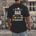 Proud DAD Of A 4th Grade Graduate Graduation 2024 Senior 24 Men's Back Print T-Shirt