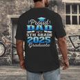 Proud Dad Of 5th Grade Graduate 2025 Elementary Graduation Men's Back Print T-Shirt