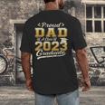 Proud Dad Of a Class Of 2023 Graduate Senior Graduation Men's Back Print T-Shirt