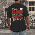 Proud Dad Of a Class Of 2025 Graduate For Graduation Men's Back Print T-Shirt