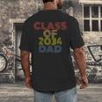 Proud Dad Of A Class Of 2034 Graduate Senior Graduation Men's Back Print T-Shirt