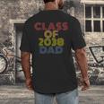 Proud Dad Of A Class Of 2038 Graduate Senior Graduation Men's Back Print T-Shirt