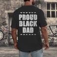 Proud Dad Father's Day Graduation Holiday Men's Back Print T-Shirt