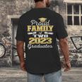 Proud Family Of Two 2023 Graduate Class 2023 Graduation Men's Back Print T-Shirt