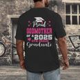 Proud Godmother Of 5th Grade Graduate 2025 Family Graduation Men's Back Print T-Shirt