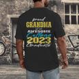 Proud Grandma Of 2023 College Graduate Family 23 Graduation Men's Back Print T-Shirt
