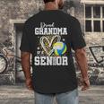 Proud Grandma Of A 2026 Senior Volleyball Graduation Leopard Men's Back Print T-Shirt