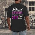 Proud GRANDMA Of A Class 2019 Senior Graduation Men's Back Print T-Shirt