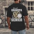 Proud Grandpa Of A 2026 Senior Baseball Graduation Leopard Men's Back Print T-Shirt