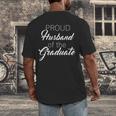 PROUD Husband Of The Graduate Couple School Graduation Men's Back Print T-Shirt