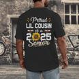 Proud Lil Cousin Of A Class Of 2025 Senior Graduation 2025 Men's Back Print T-Shirt