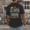 Proud Lil Sister Of a Class Of 2026 Graduate For Graduation Men's Back Print T-Shirt